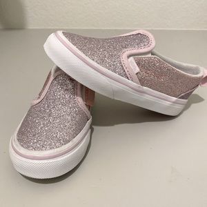 Toddler Pink Glitter Vans